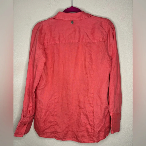 Soft Surroundings 100% Linen Button Down - Picture 8 of 9